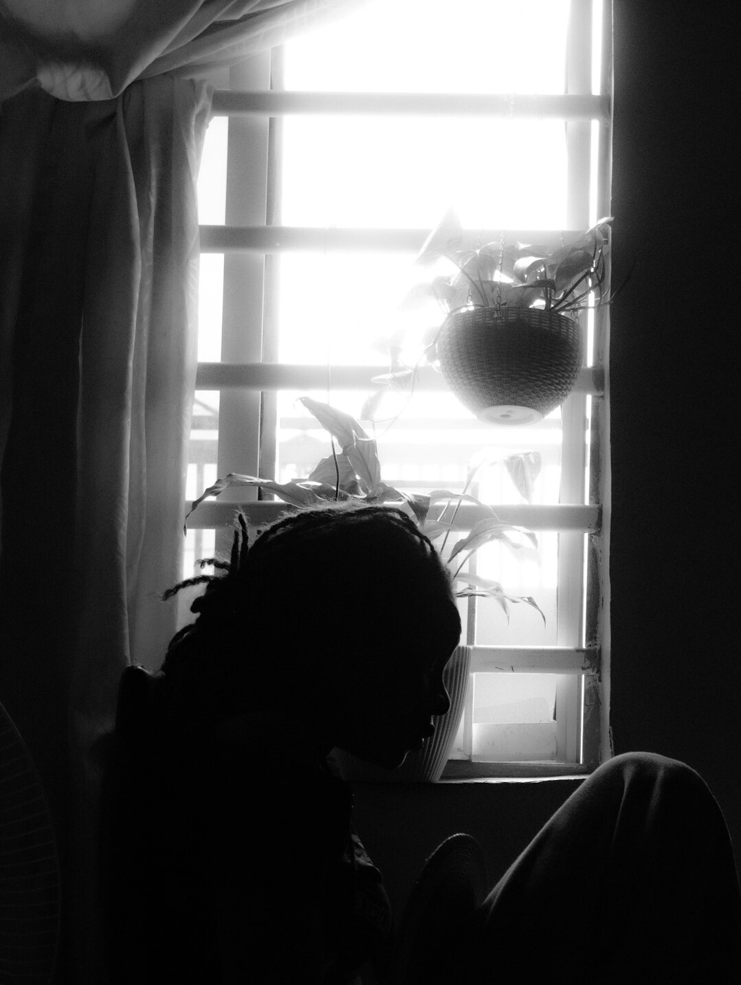 person journaling in quiet space